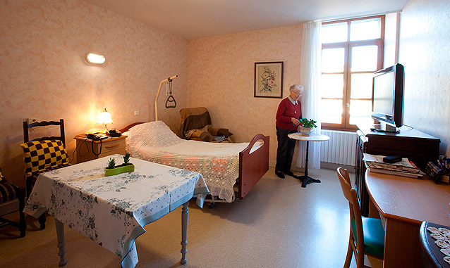 Domicile d'un résident de la maison de retraite