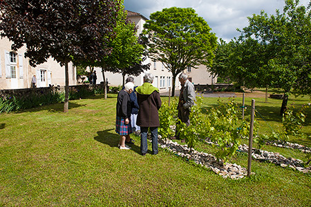 Le jardin de la maison de retraite à Villefranche